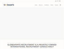 Tablet Screenshot of globexperts-recruitment.com